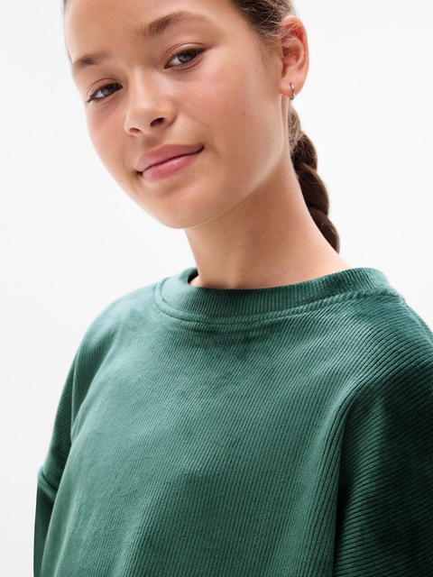 Athleta Girl Cozy Rib Crewneck - Pine