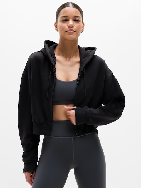 Forever Fleece Crop Full Zip