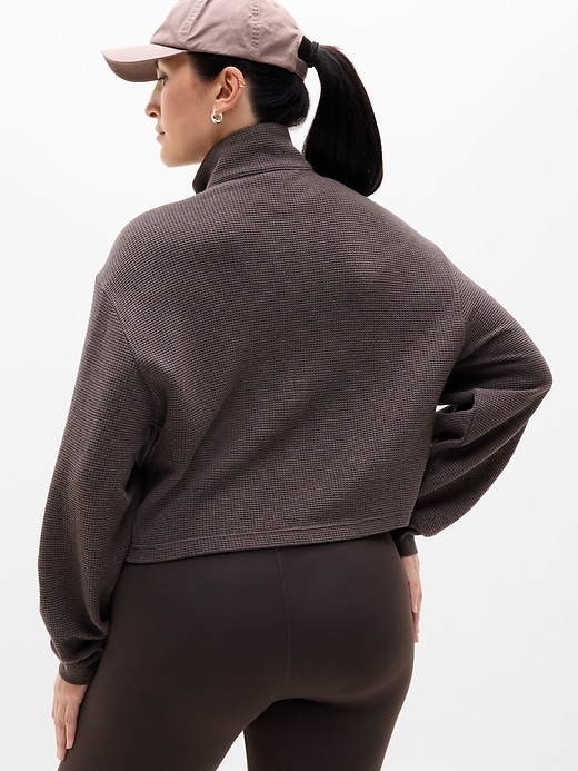 Image number 3 showing, Tranquil Waffle 1/2 Zip Sweatshirt