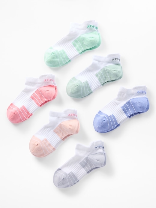 Image number 1 showing, Athleta Girl Everyday Ankle Sock 6-Pack