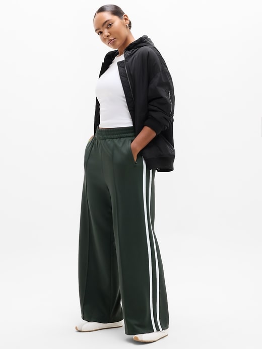 Image number 2 showing, Tempo Mid Rise Wide Leg Track Pant