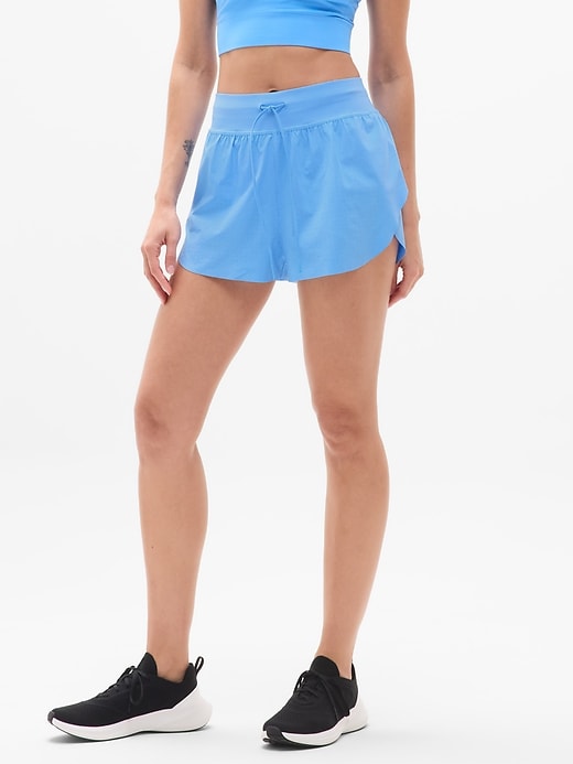 Image number 1 showing, Glide Ultra High Rise Perforated Run Short