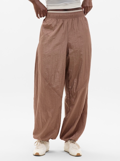Lunar Sheen Utility Mid Rise Pant - Auburn