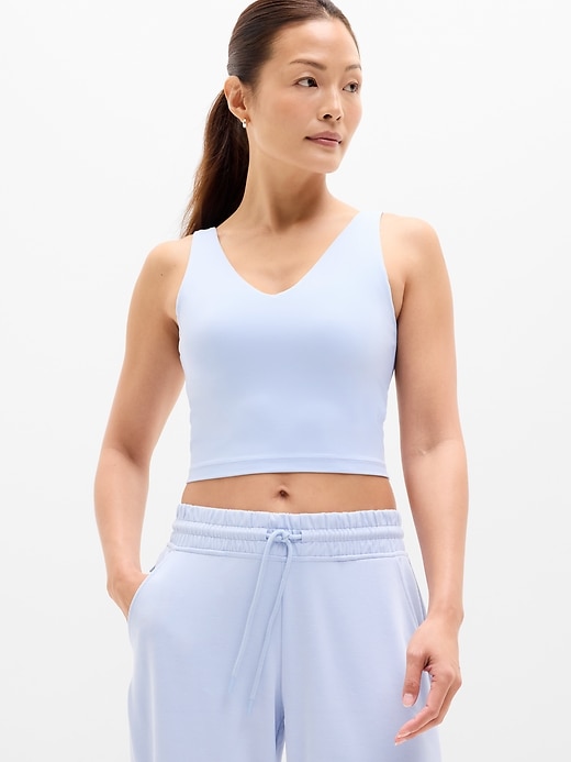 Image number 1 showing, Transcend V-Neck Crop Sports Bra A-C