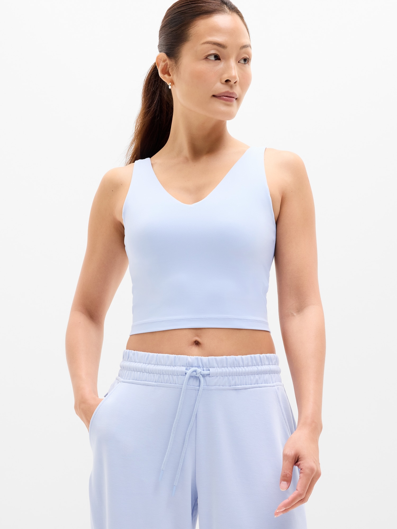 Elation V-Neck Longline Bras | Athleta Canada