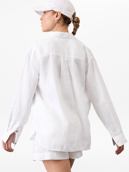Image number 3 showing, Retreat Linen Top
