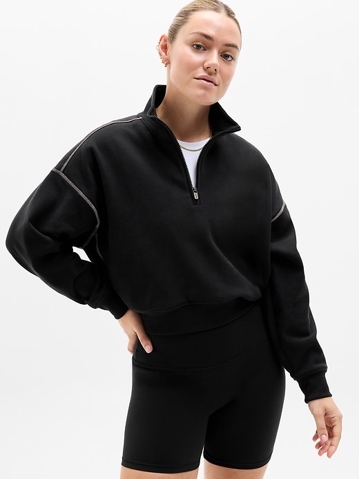 Image number 5 showing, Forever Fleece 1/2 Zip High Hip Sweatshirt