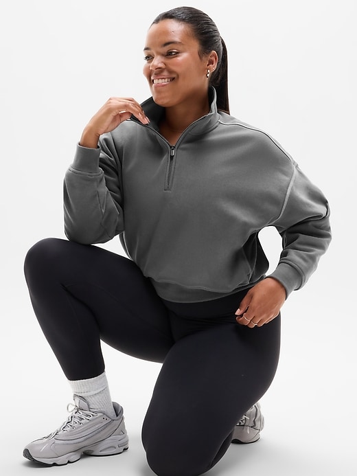Image number 1 showing, Forever Fleece 1/2 Zip High Hip Sweatshirt