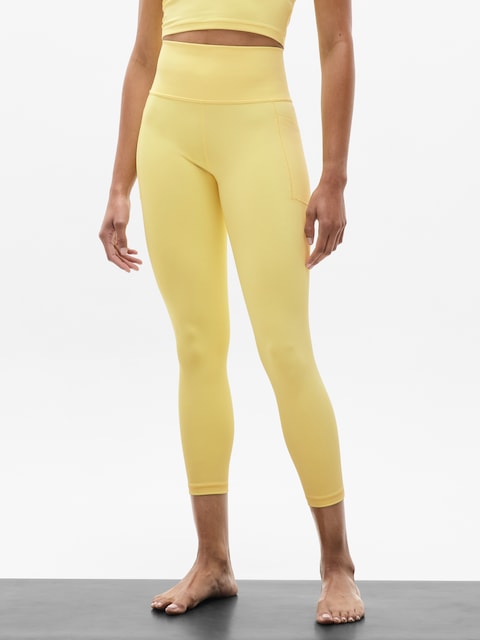 Salutation Stash High Rise 7/8 Legging - Citron