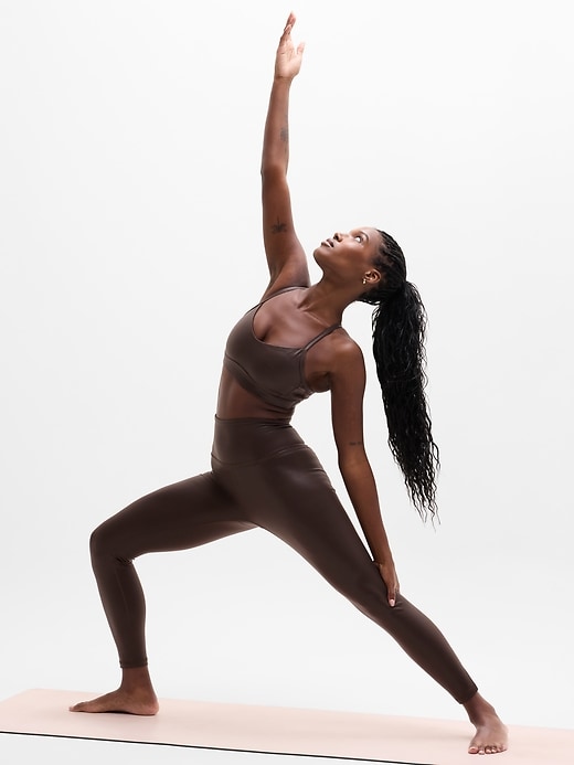 Image number 6 showing, Elation High Rise Matte Foil Shine 7/8 Legging