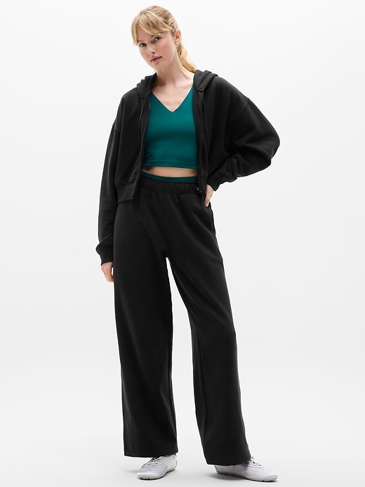 Image number 1 showing, Forever Fleece Wide Leg