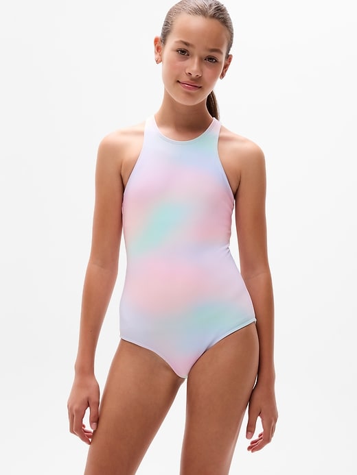 Image number 1 showing, Athleta Girl High Neck One Piece