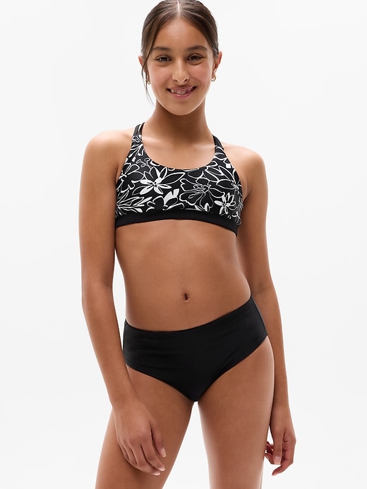 Image number 1 showing, Athleta Girl Reversible Mid Rise Swim Bottom