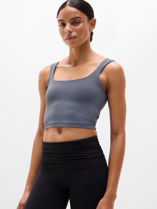 Image number 1 showing, Transcend Square Neck Crop Sports Bra A-C