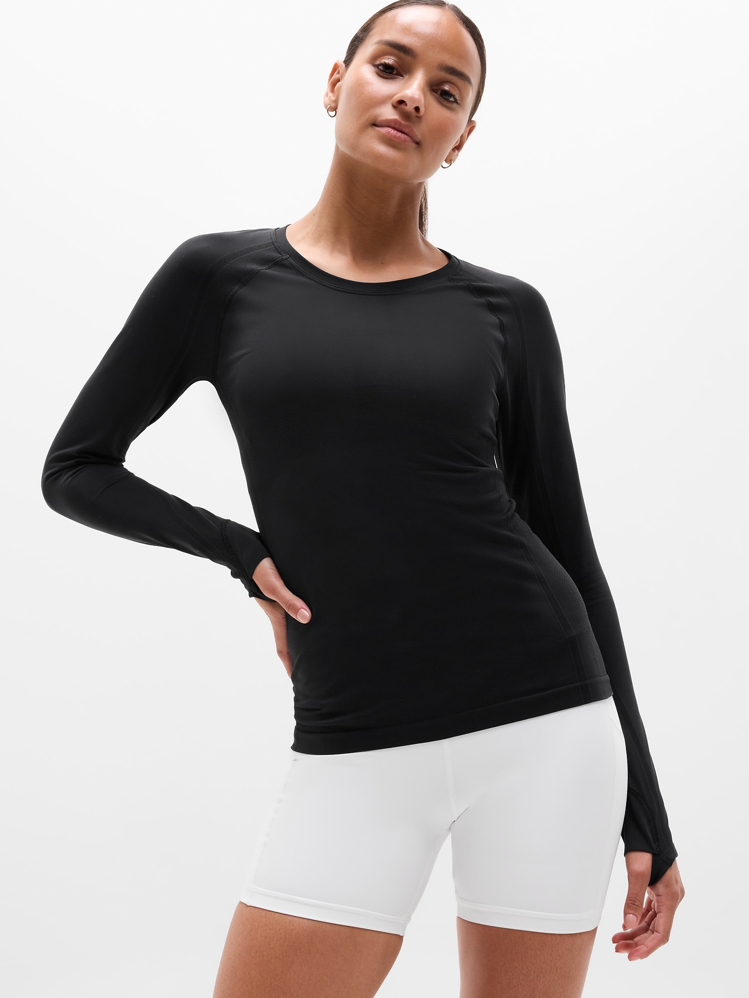 Athleta Women's Momentum Flex Top Black Size L
