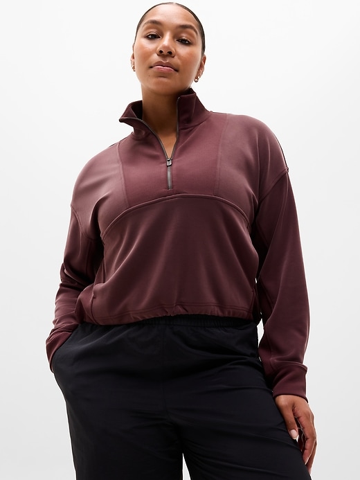 Image number 1 showing, Seasoft Rib 1/4 Zip Popover