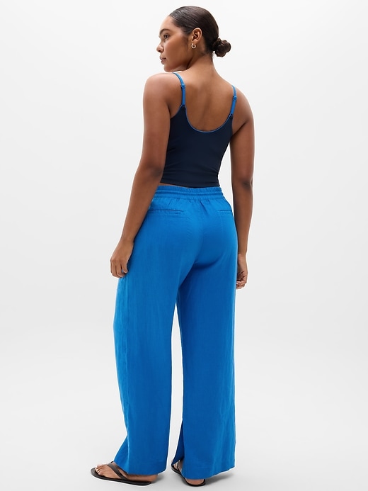 Image number 5 showing, Retreat Linen High Rise Wide Leg Pant