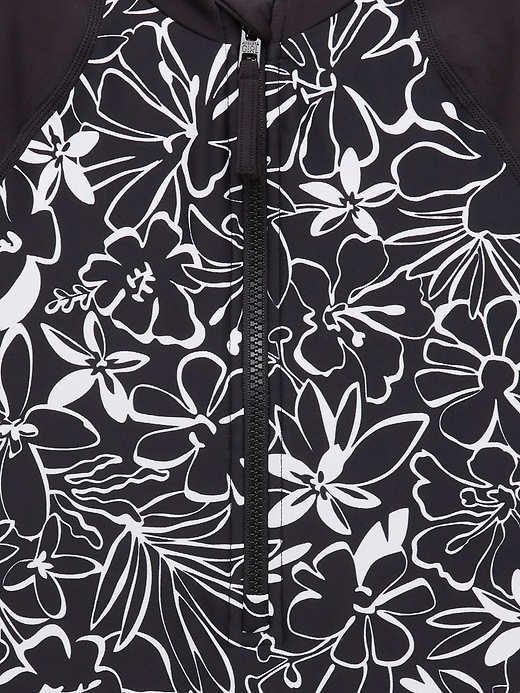 Image number 3 showing, Athleta Girl Rashguard One Piece Swimsuit