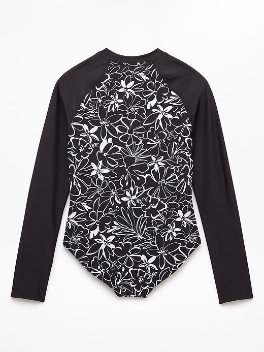 Image number 4 showing, Athleta Girl Rashguard One Piece Swimsuit