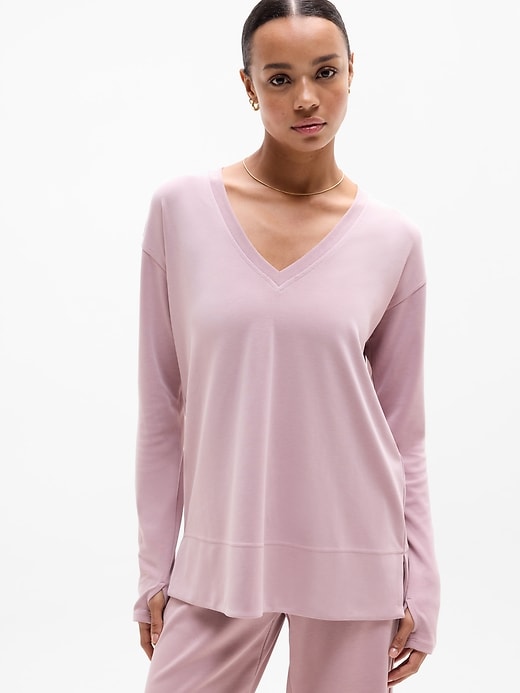 Image number 1 showing, Seasoft V Neck Sweatshirt