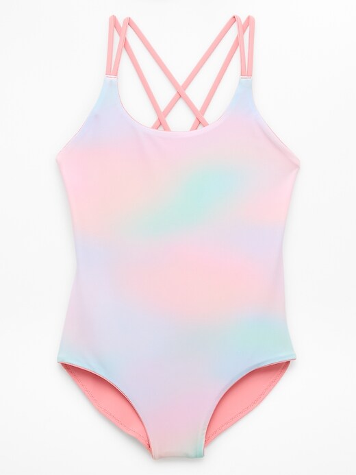 Image number 2 showing, Athleta Girl Reversible Strappy One Piece
