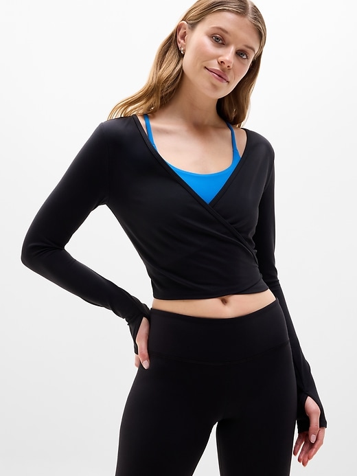 Image number 1 showing, Transcend Wrap Crop Top