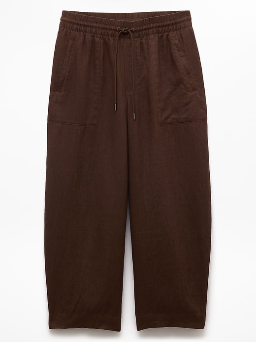 Image number 6 showing, Retreat Linen High Rise Barrel Crop Pant