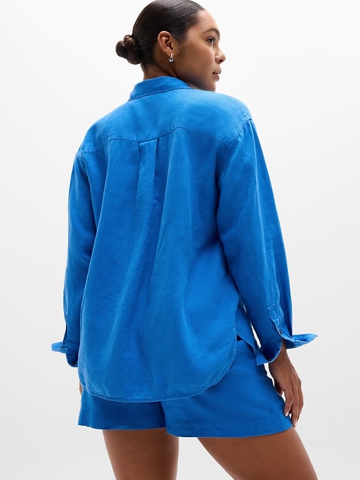 Image number 4 showing, Retreat Linen Top