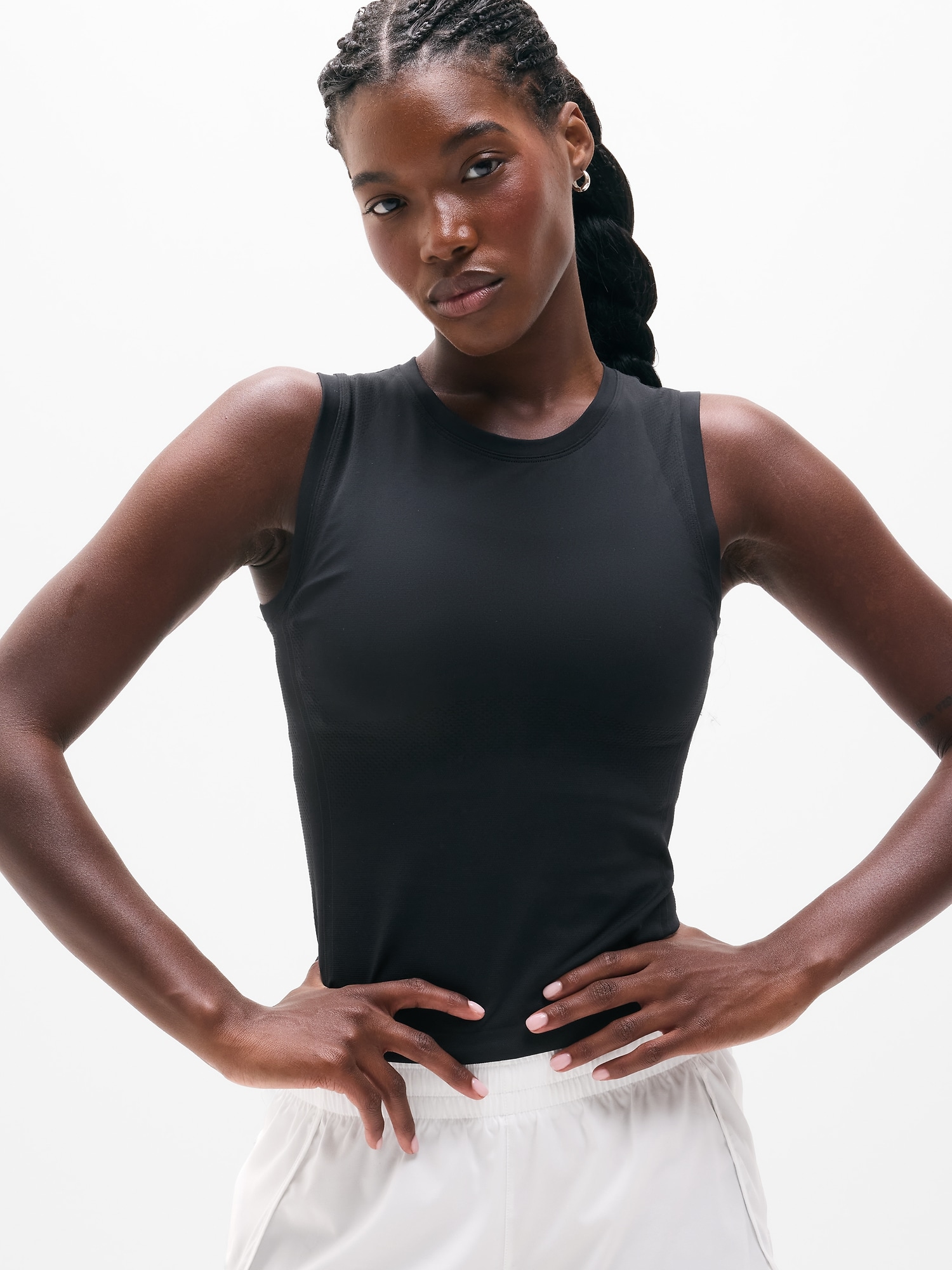 Athleta Women's Momentum Flex Muscle Tank Black Size L