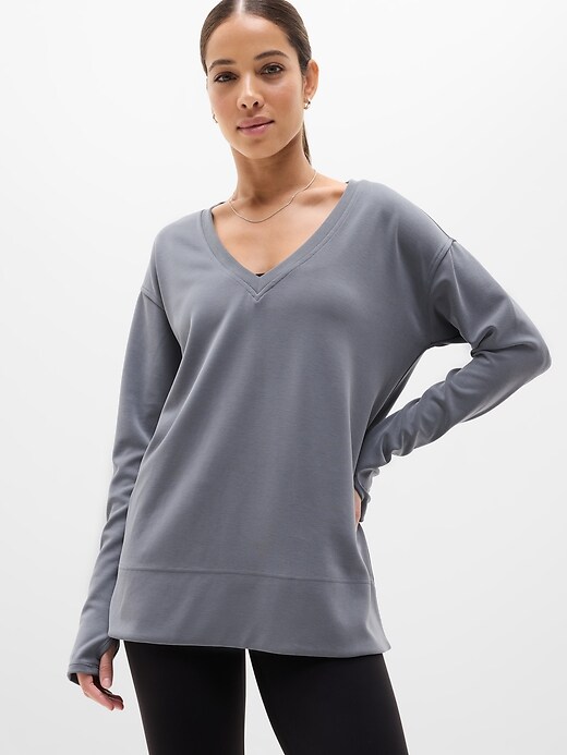 Image number 1 showing, Seasoft V Neck Sweatshirt