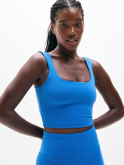 Image number 1 showing, Transcend Square Neck Crop Sports Bra A-C