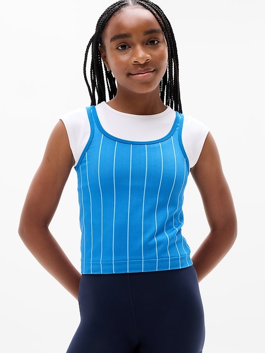 Image number 1 showing, Athleta Girl Rise Above Rib Double Up Tee