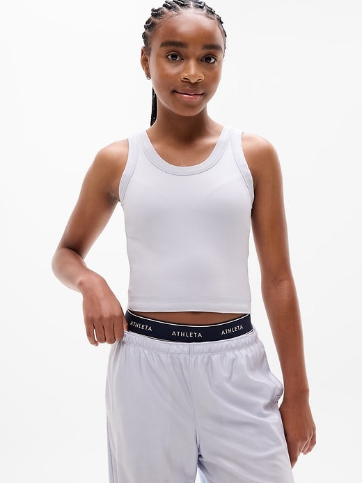 Image number 1 showing, Athleta Girl Rise Above Rib Scoop Tank