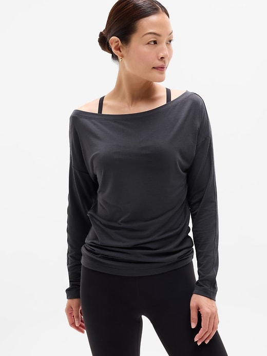 Image number 1 showing, Move With Ease Off The Shoulder Top
