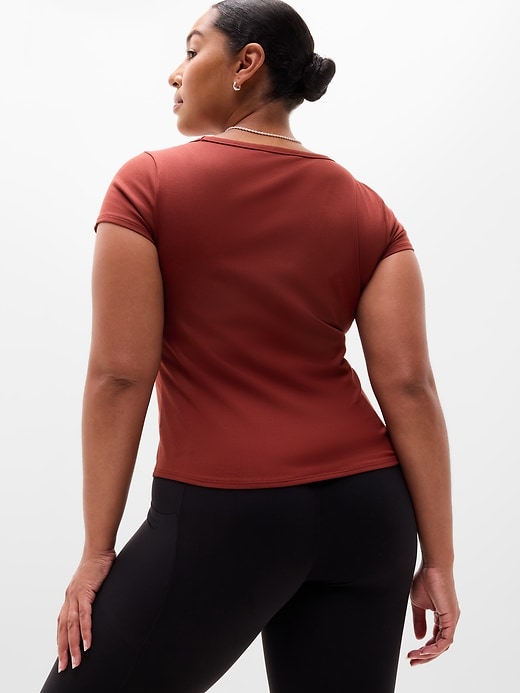 Image number 7 showing, Signature Rib Scoop Tee