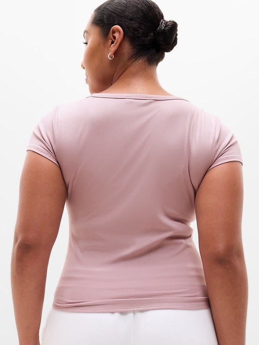 Image number 6 showing, Signature Rib Scoop Tee