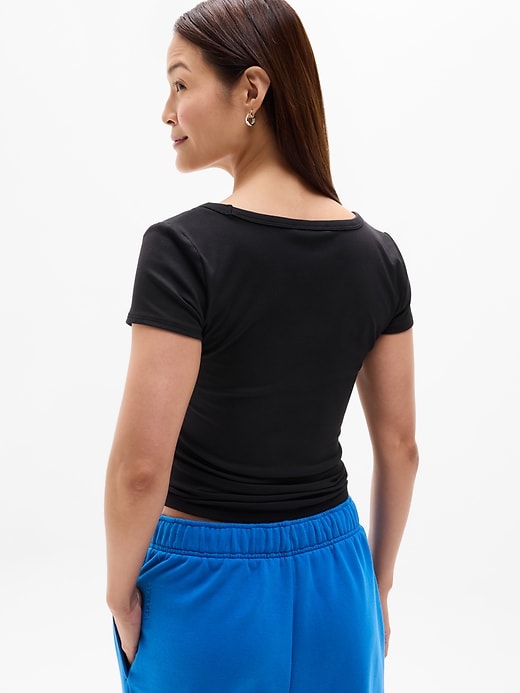 Image number 3 showing, Signature Rib Scoop Tee