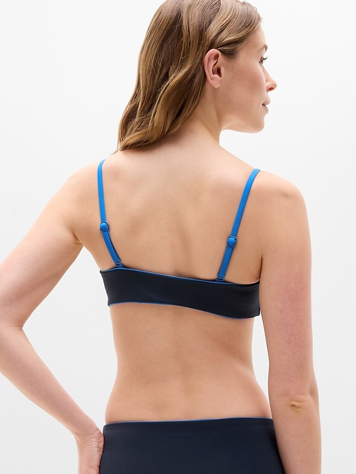 Image number 3 showing, Square Neck Tipped Bikini Top