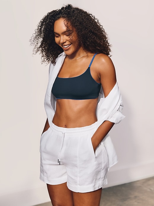 Image number 1 showing, Retreat Linen Mid Rise 4" Short