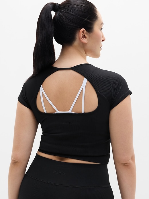 Image number 6 showing, Recharge Seamless Open Back Tee