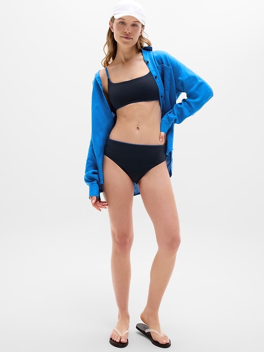 Image number 2 showing, Square Neck Tipped Bikini Top