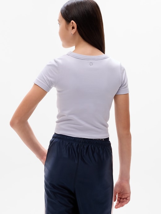 Image number 3 showing, Athleta Girl Rise Above Rib Scoop Tee