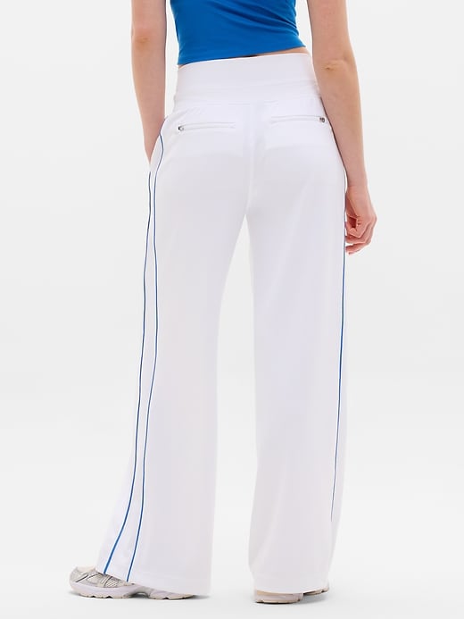 Image number 3 showing, Venice High Rise Track Stripe Wide Leg Pant
