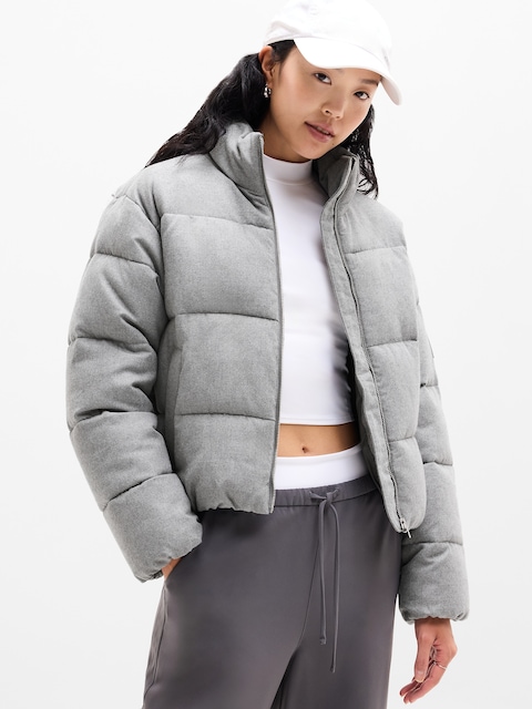 Halo Flannel Puffer Jacket