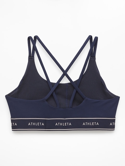Image number 4 showing, Athleta Girl High Speed Logo Bra