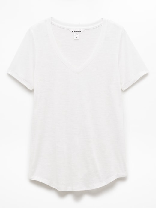 Image number 7 showing, Breezy Scoop V-Neck Tee