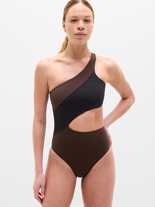 Image number 1 showing, Shoreline Asymmetrical One Piece