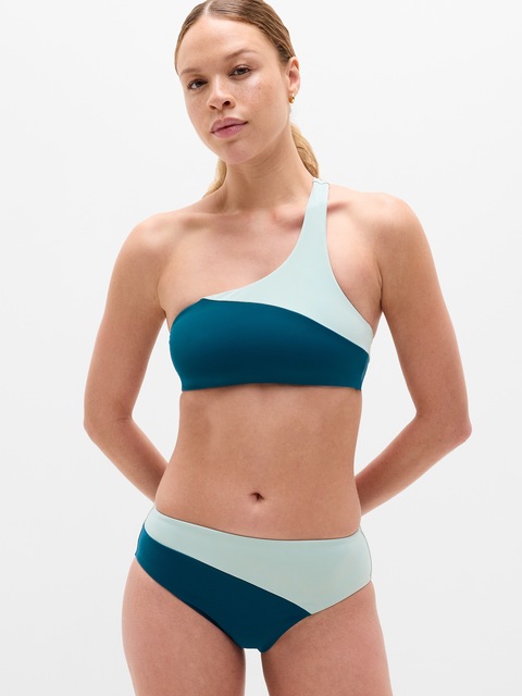 High Waist Full Colorblock Swim Bottom