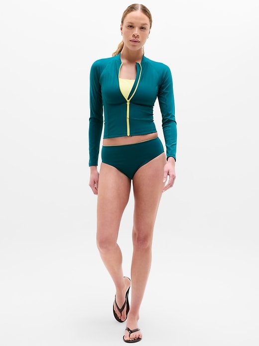 Image number 2 showing, Zip-Front Rashguard