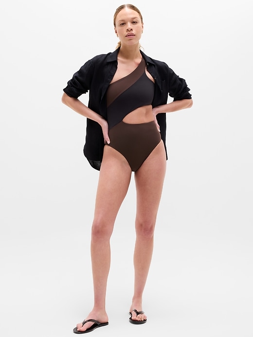 Image number 2 showing, Shoreline Asymmetrical One Piece